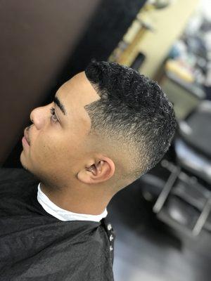 Mid Drop Fade done by @EvergreenBarber_eff