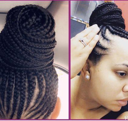 Feed in braid. Versatile style. Up or down