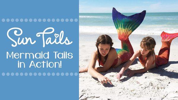 Mermaid Tails on the Beach!