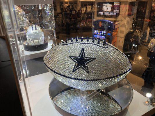 Swarovski crystals encrusted football