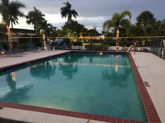 Pool right outside of our door.