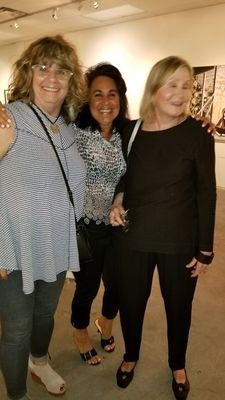 Artists Mimi and Paula and myself last night