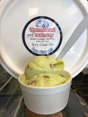 We have Homestead Creamery ice cream! Like us on Facebook to follow our current flavors.