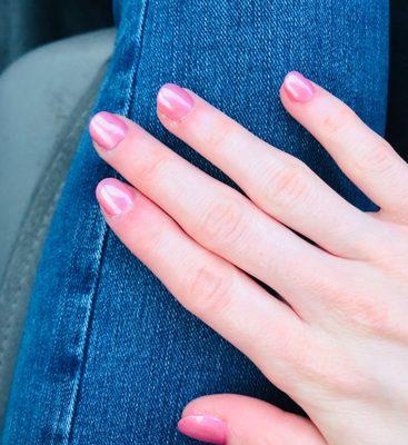 Pink nails