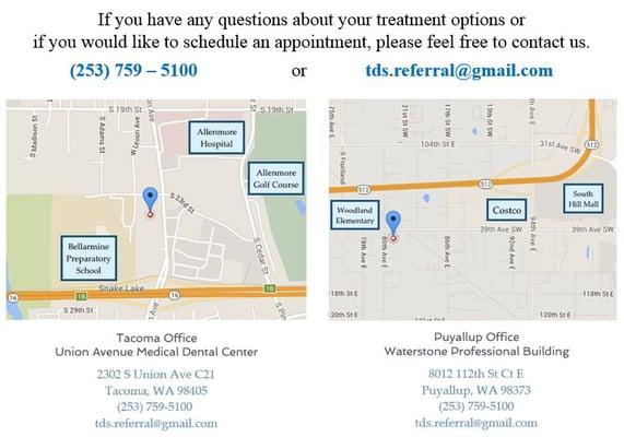 Two Convenient Locations: Puyallup and Tacoma