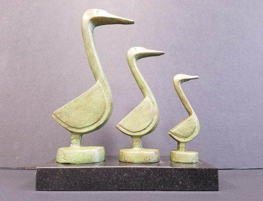 wonderful stone ducks in our home decore