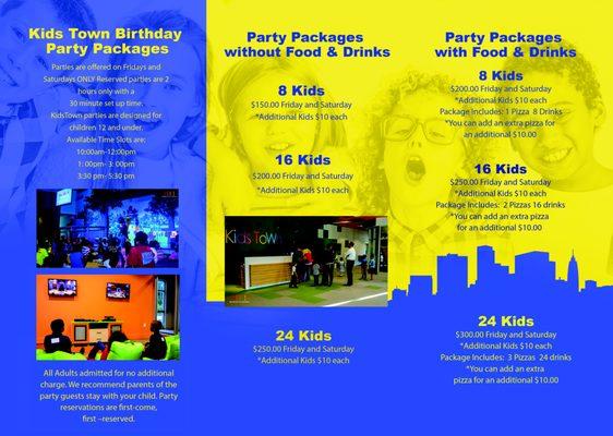 Party Brochure Page 2