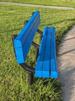 Bench by the playground