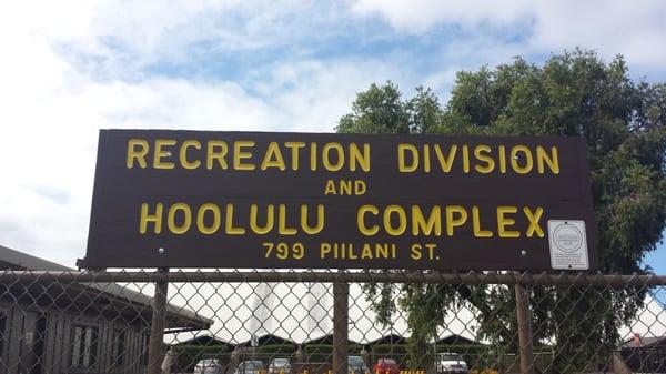 Recreation Division and Hoolulu Complex