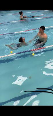 Here is my 5 yr old doing the breaststroke