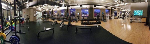 Panoramic photo of the gym