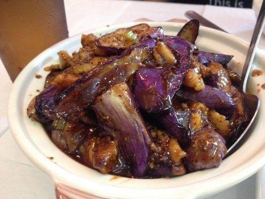 Stewed eggplants