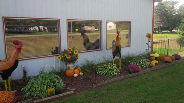 Metal Rooster Store Front