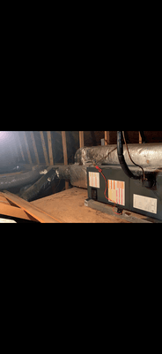 Air Handler installation in an Attic