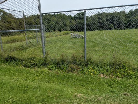 used to be a well maintained softball field with pristine fencing