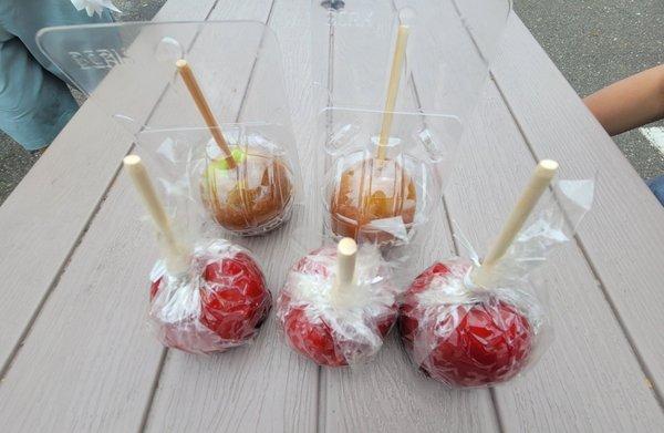 Candy and caramel apples