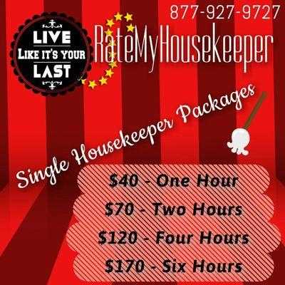 Single Housekeeper Packages Uploaded 12.01.16