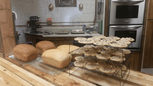 Fresh baked goods, including our signature "Cinnamon Roll Bread Pudding"