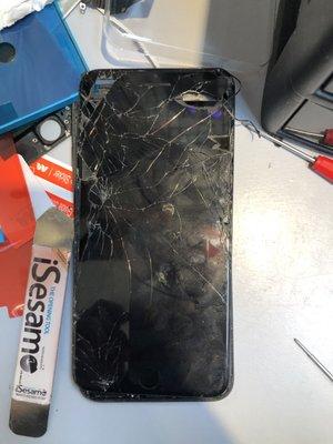 The guy took before and after picture to of my galaxy s8!!