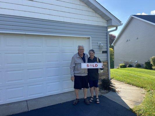 Congratulations to Stan and Carol on your new townhouse!