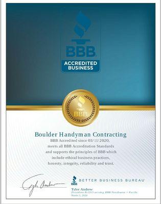 Boulder Handyman Contracting