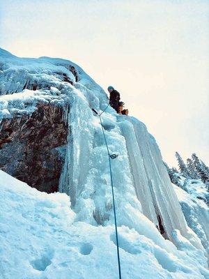 Ice Climbing in Snoqualmie Pass