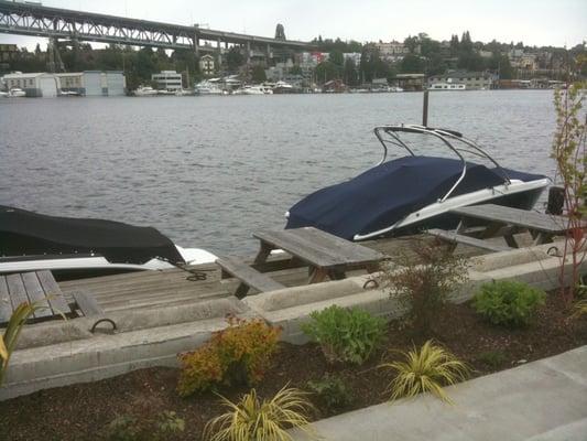 Picnic / waiting area dock.