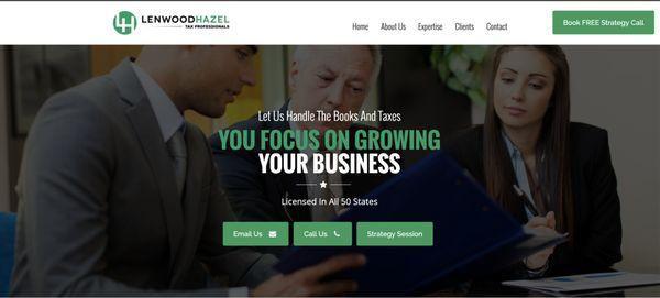 Website - Lenwood Hazel Tax Professionals