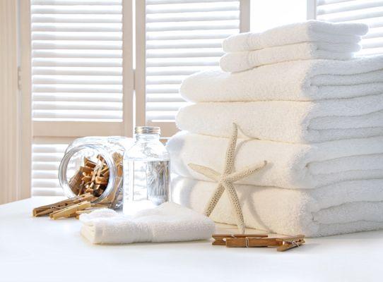 We help AirBnB owners keep their sheets and towels clean and bright white.