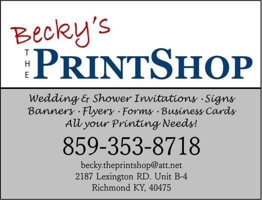 For all your printing needs.