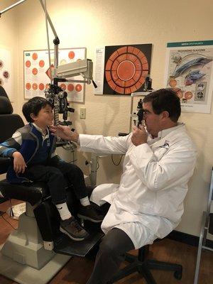 Kids eye exam