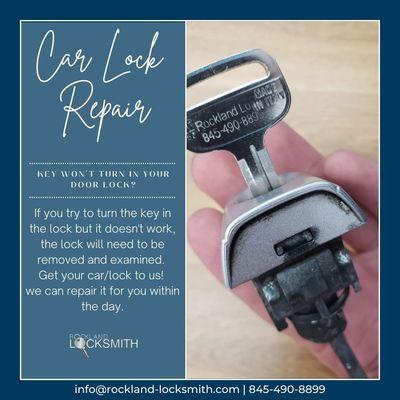 Get your car door lock repair today!