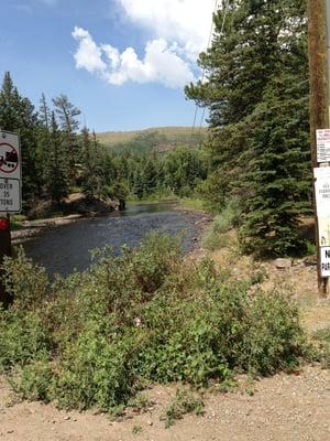 Lower Conejos river.  This morning a great green drake hatch was coming up off of the lower Conejos!