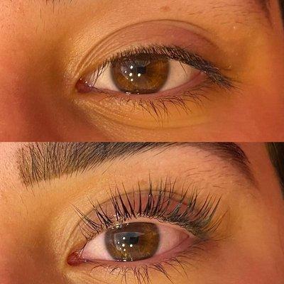 Natural with lash lift!