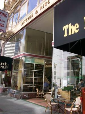 Street View (from Sutter). Caffe Bianco and The Fountain on the ground floor.