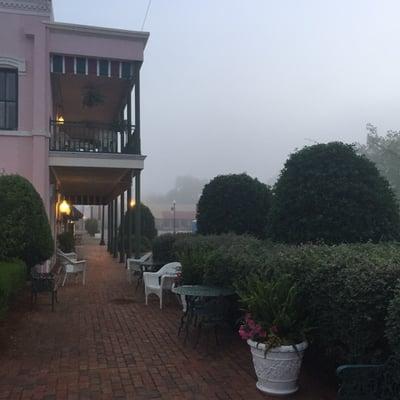 Foggy morning at the Tarrer on the town square!