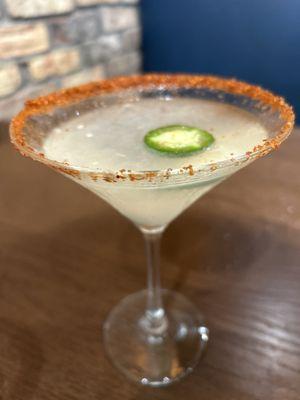 Spicy cucumber martini