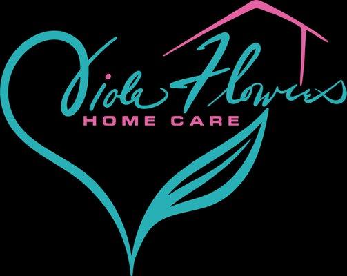 The logo design is hand-drawn and created by Terrie L. Hill CEO/Owner of Viola Flowers.