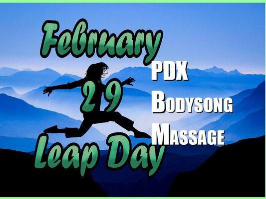 Make the most of Leap Day at PDX Bodysong Massafe