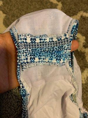 Uncomfortable underwear.