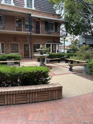 Courtyard right outside office