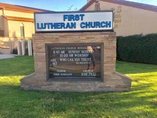 Church signage