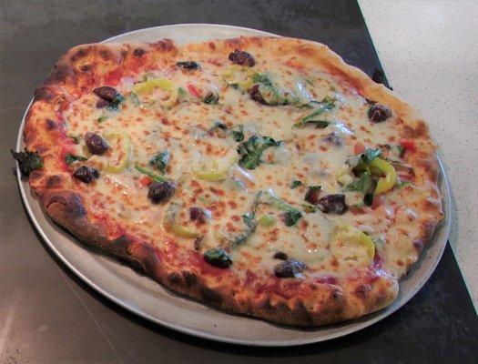 Our vegetarian pizza.