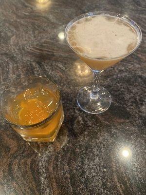 Side car and old fashioned