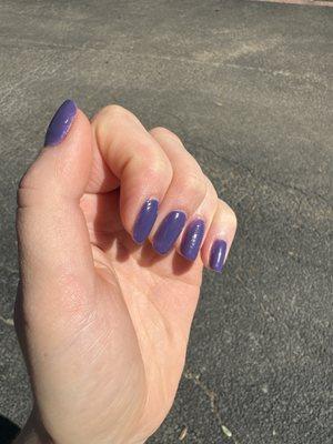 Texture on ring finger polish especially