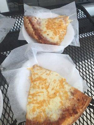 Two slices of Cheese