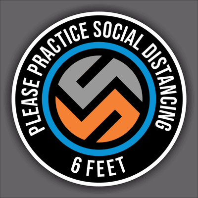 Social Distancing Decal