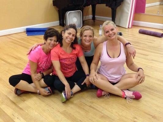 Me and my BABs after an Empower workout...sweaty & smiling