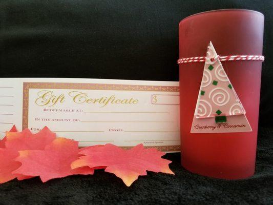 Holiday Gift Certificates Available