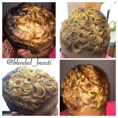 Pin curl pixie